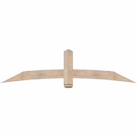 Ekena Millwork Bellingham Smooth Timber Gable Bracket, Douglas Fir, 84"W x 21"H x 3 1/2"D x 5 1/2"F, 6/12 Pitch GBW084X21X0406BEL00SDF